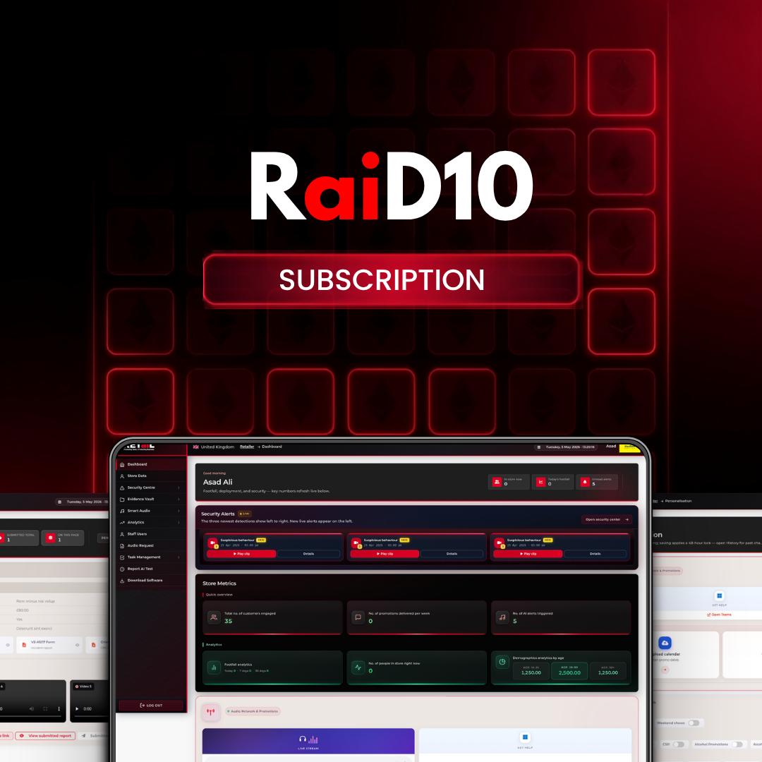 RaiD10 DataCube™ Platform Subscription